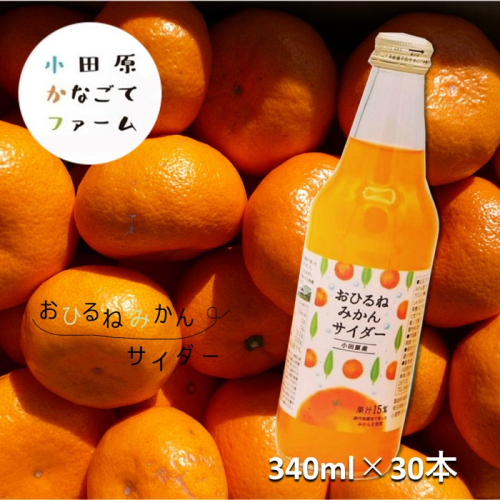 おひるねみかんサイダー　340ml　30本 437324 - 神奈川県松田町