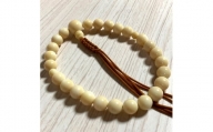 【高級】男性用白珊瑚　片手数珠