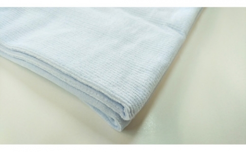 軽量シール織綿毛布　横ボーダー（ブルー）　松岡織物株式会社 441687 - 和歌山県かつらぎ町