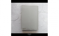 maf pinto (マフ ピント) レザーブックカバー 新書サイズ ADRIA LINE ライトグレー 本革 日本製