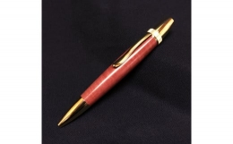 【ふるさと納税】【木製ボールペン（ピンクアイボリー材） パトリオット】(金具：ゴールド) 木製ボールペン 木軸ボールペン 銘木 プレゼ