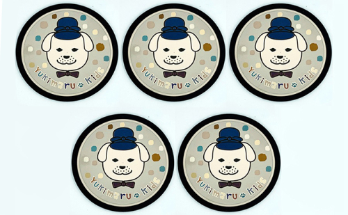 チタン製デザインプレート『雪丸』　５枚組 雑貨 日用品  44805 - 奈良県王寺町