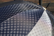 雪華模様のオリジナル傘（サイズ60cm）「もらっても、贈っても喜ばれる傘」カラー：ブラック_BL05