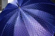 雪華模様のオリジナル傘（サイズ60cm）「もらっても、贈っても喜ばれる傘」カラー：ネイビー_BL06