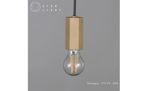 職人とマシニング加工によるペンダントライト【CTSH HEXAGON ブラスト加工 E-26】 450329 - 岐阜県瑞浪市