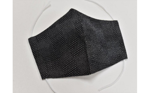 やまだ織謹製　洗えるシルクマスク サイズL 017-021 450814 - 新潟県南魚沼市