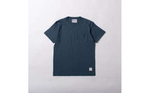 《2》メンズM　ポケットTシャツ　BLUE