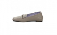 100周年マドラス　浅草ハンドメイド婦人靴 MAL0032　ビットモカシューズ (サイズ：22.5cm、カラー：ライトグレーコンビ)