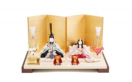 【ふるさと納税】江戸木目込 雛人形 コンパクト刺繍親王飾りセット