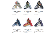 着物スニーカー Xesole～KIMONO sneaker from TOKYO(サイズ：23.0cm、デザイン：ベルクロ、カラー：赤)