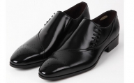 【浅草の靴】クリスチャンカラノ 本革ビジネスシューズ[TK-848] (サイズ：24.5cm　カラー：ブラック)