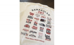【ふるさと納税】鎌倉ブランドの老舗「KAMAKULAX」の定番オリジナルALL LOGO Ｔシャツ【ホワイト】Sサイズ