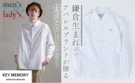 《0》【KEYMEMORY鎌倉】スナップボタンシャツ WHITE