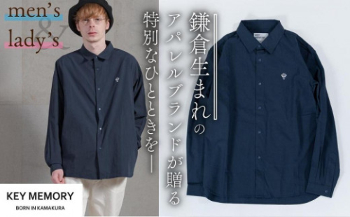 《2》【KEYMEMORY鎌倉】スナップボタンシャツ NAVY 457832 - 神奈川県鎌倉市