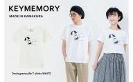《1》【KEYMEMORY鎌倉】GrenouilleイラストTシャツ WHITE