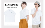 《1》【KEYMEMORY鎌倉】KMポロシャツ WHITE　メンズMサイズ