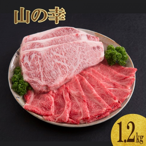 山の幸ギフトセット（佐賀牛ステーキ肉600ｇ・すき焼き肉600ｇ）