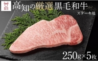 【高知の厳選黒毛和牛】 ステーキ （250g×5枚）高知県 お肉 牛肉 サーロイン 贈答 ギフト 贅沢