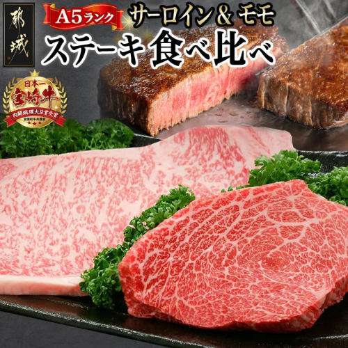 宮崎牛(A5)ステーキ食べ比べ300g_MK-0115 46318 - 宮崎県都城市