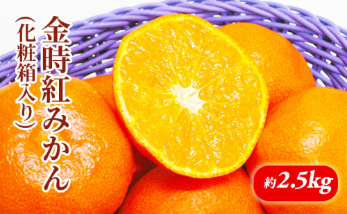 金時紅みかん　化粧箱（約2.5kg）_みかん 果物類 柑橘類 フルーツ ミカン 蜜柑 くだもの  463887 - 香川県綾川町