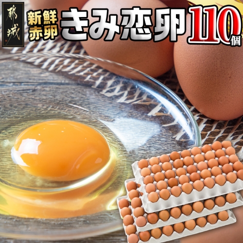 新鮮赤卵「きみ恋卵」110個_MJ-2904 46427 - 宮崎県都城市