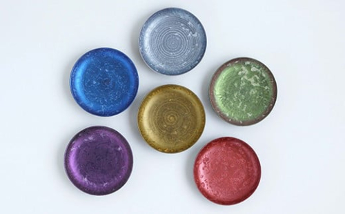 有田焼 麟 Lin 丸小皿 10cm 6色セット【金照堂】和食器 食器 うつわ 器 皿 豆皿 まめざら 菓子皿 デザート皿 6枚 セット 華やか おしゃれ カラフル A55-155 467812 - 佐賀県有田町