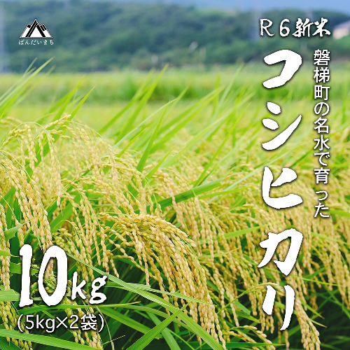 【予約受付】【令和6年産米】コシヒカリ10kg　磐梯町の名水で育ったコシヒカリ 468398 - 福島県磐梯町