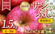 【数量限定】りんご 贈答用 サンふじ1.5kg（4～9個） リンゴ 林檎 フルーツ 果物 F20C-626