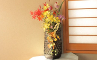 [空気をきれいするアートフラワー]秋の竹籠 岩手県 北上市 あとりえヒロ (J0044) 秋 紅葉 茶室 お茶 教室 茶道 おもてなし 玄関 空間除菌 空気清浄 インテリア 竹 もみじ コスモス ギフト 贈呈 記念 祝い プレゼント 贈り物 敬老の日