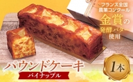 ＜金賞受賞の発酵バター使用＞季節のパウンドケーキ（パイナップル）1本 F6L-672