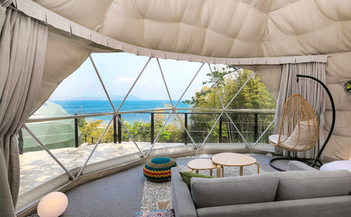 Glamping Resort Awaji＜オーシャンテラス＞素泊まりプラン宿泊券 473776 - 兵庫県淡路市