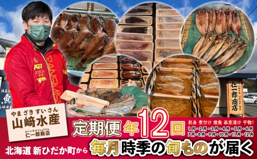 ＜定期便12回＞北海道産 旬のお魚 4～5種 お楽しみ定期便 475081 - 北海道新ひだか町