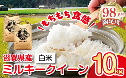 【新米】【7年産】近江米　ミルキークイーン 白米【10kg（5kg×2袋）】【V010W】 47578 - 滋賀県近江八幡市