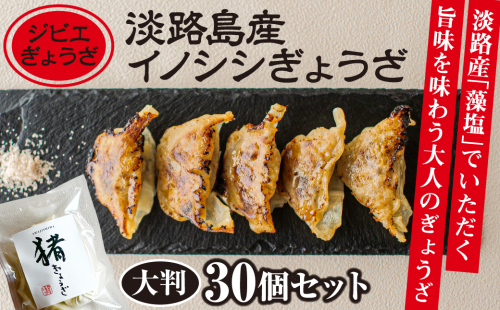 【ジビエぎょうざ】淡路島産イノシシぎょうざ大判30個セット 476167 - 兵庫県淡路市