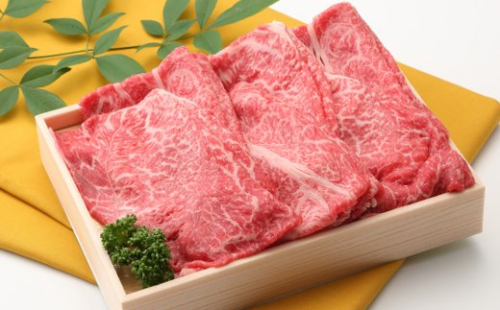 【近江牛　毛利志満】近江牛　すき焼き・しゃぶしゃぶ用スライス【500ｇ】【S022W】 47639 - 滋賀県近江八幡市