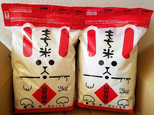 令和5年佐賀県産 ひよくもち 無洗米（2kg×2）：A009-074