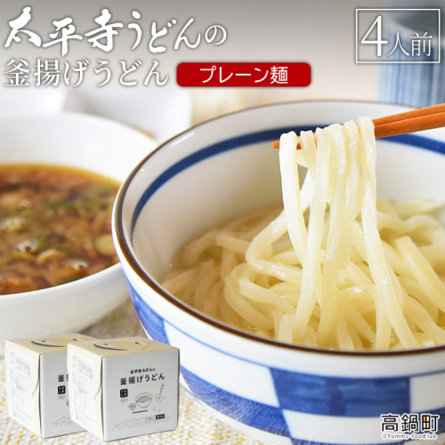 ＜太平寺うどんの釜揚げうどん プレーン麺（4人前）＞ 486100 - 宮崎県高鍋町