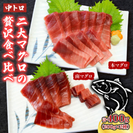 アイルランド沖で獲れた本まぐろの中トロ１柵（２００ｇ）と南マグロの中トロ１柵（２００ｇ）をお届けします！ アイルランド沖漁場（北緯60度：西経20度付近）は、平成６年９月に高知県室戸市船籍の第二十八龍