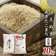 SA1920　令和5年産【玄米】はえぬき、あきたこまち　計10kg(5kg×2袋) YA