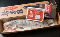 オホーツク秋鮭切身姿造りと魚卵セット