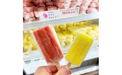 むなかたアイスキャンデー（宗像産博多あまおう／宗像産甘夏）各6本（計12本）【道の駅むなかた】_HA1021