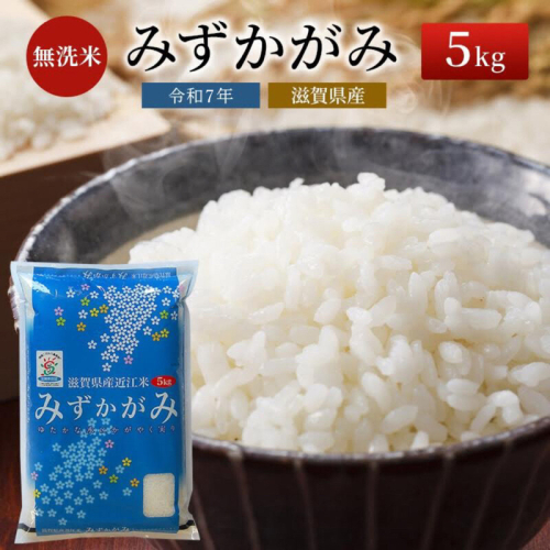 【令和7年産新米】滋賀県産 みずかがみ BG無洗米 5kg お米 48945 - 滋賀県豊郷町