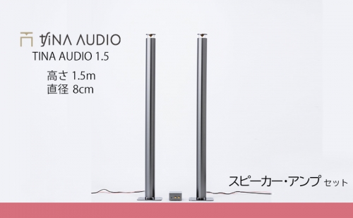 知名オーディオ　TINA AUDIO 1.5　直径8cm　スピーカーとアンプのセット 490951 - 沖縄県沖縄市