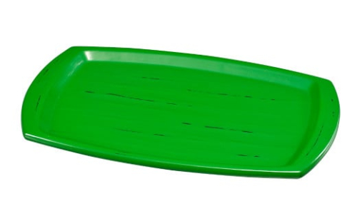 輪島塗　iro皿（研ぎ出し緑）