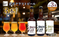 ＢＲＥＷ　ＬＡＢクラフトビール３本セット ビール クラフトビール 地ビール ipa ペールエール ゴールデンエール 鳥取県 倉吉市