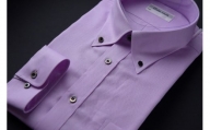 オーダーワイシャツ　-「オリジナルネーム入り」 川西町産貝ボタンを使用 -【生地：ロイヤルオックス】OT（高瀬貝）