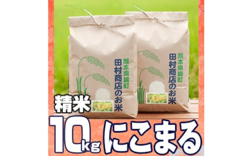 米 10kg 令和5年 にこまる 5kg×2 白米 こめ お米 コメ おこめ 令和4年度産 地元 契約 農家 種子 管理 田植え 育成 籾すり 自然 安全 美味しさ おいしく 丸々 ふっくら つやつや もちもち  497650 - 熊本県錦町