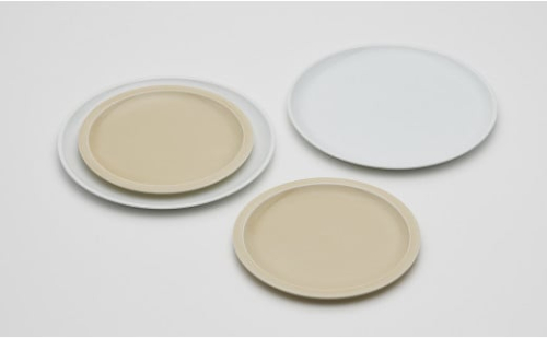 2016/ GS Plate set【2016/オリジナル】有田焼 食器 器 皿 中皿 食器セット 4点 プレート クレイベージュ ホワイト シンプル A65-48 497798 - 佐賀県有田町