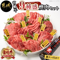 【数量限定】宮崎牛9種盛り焼肉セット_22-3101