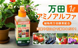 万田アミノアルファは、果実類、野菜類、穀類、海藻類など数十種類の植物性原材料を使用し、3年以上発酵・熟成させた植物発酵生産物に、有機質を主体とした液肥を配合した肥料です。※万田アミノアルファは一部化成
